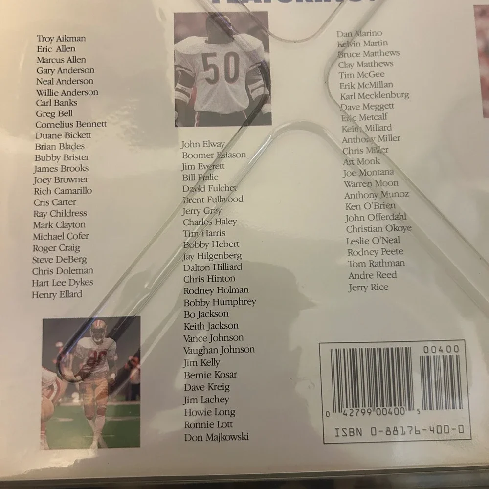 90-91 Score Football 100 Hottest Stars Rising Stars 100 Card Set Book Bo Jackson